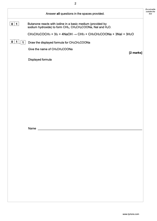 AQA A Level Chemistry 2025 Predicted Papers 7405