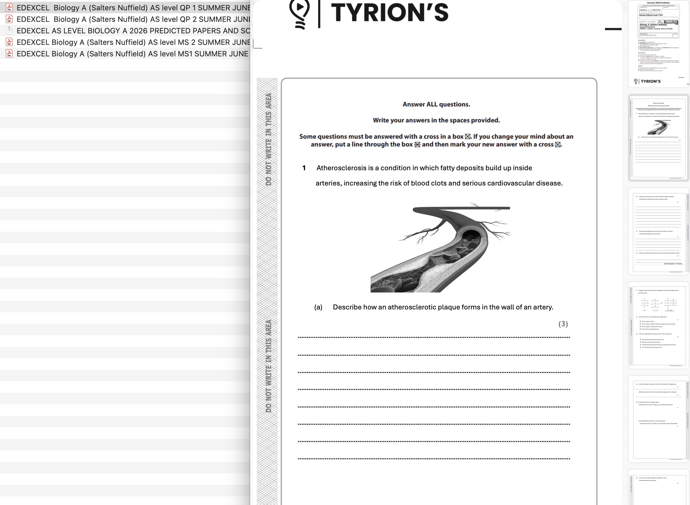 Edexcel AS Level Biology A 2026 Predicted Papers 8BN0 - Image 3