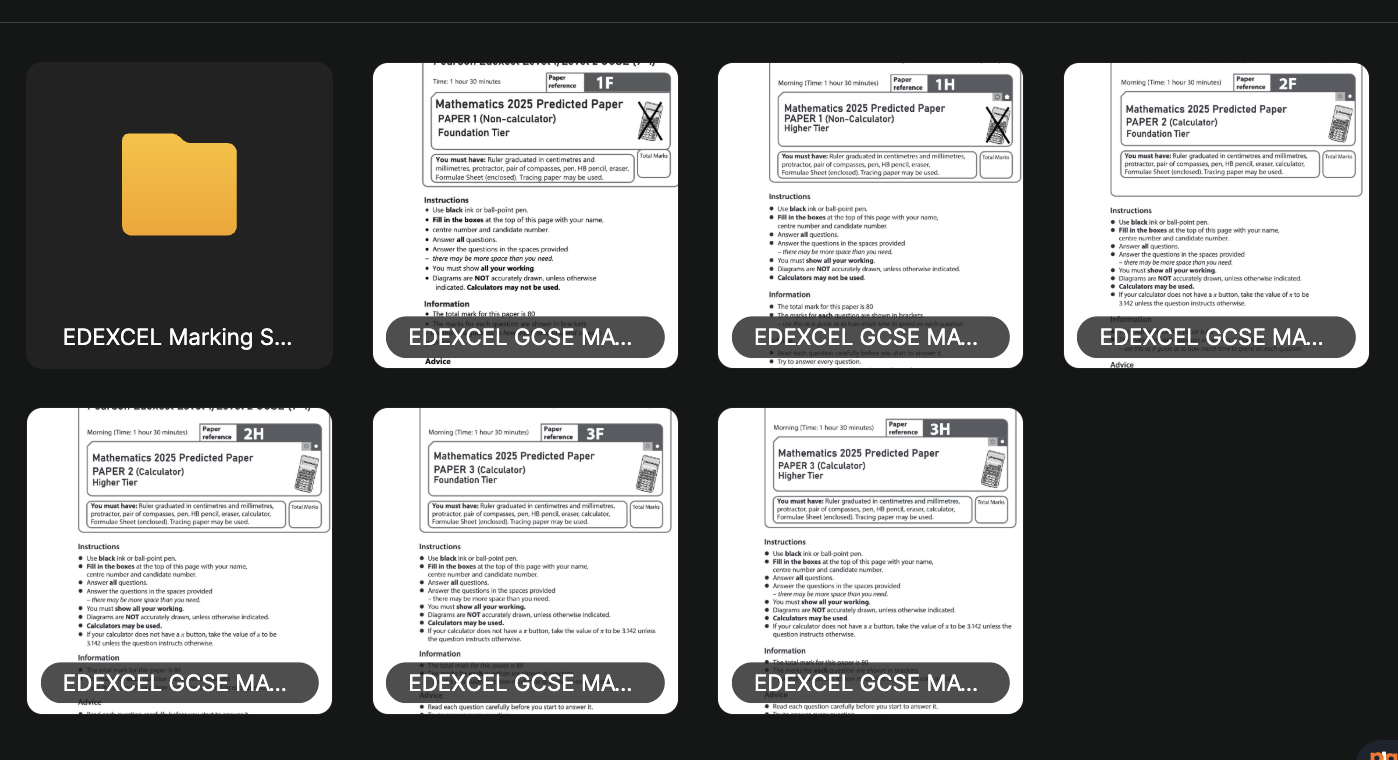 Edexcel GCSE Mathematics Higher 2025 Predicted Papers 1MA1 - Image 2