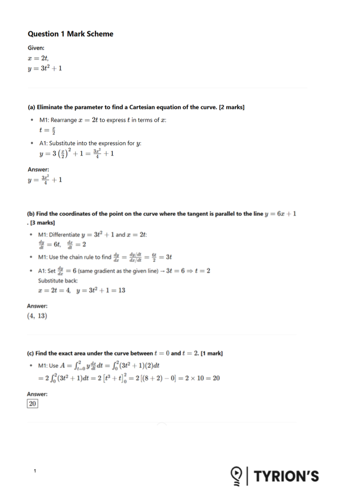 OCR A Level Mathematics 2025 Predicted Papers