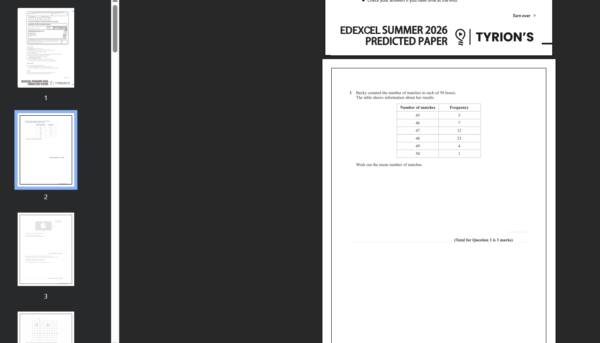 Edexcel International GCSE (IGCSE) Mathematics A HIGHER 2026 May ...