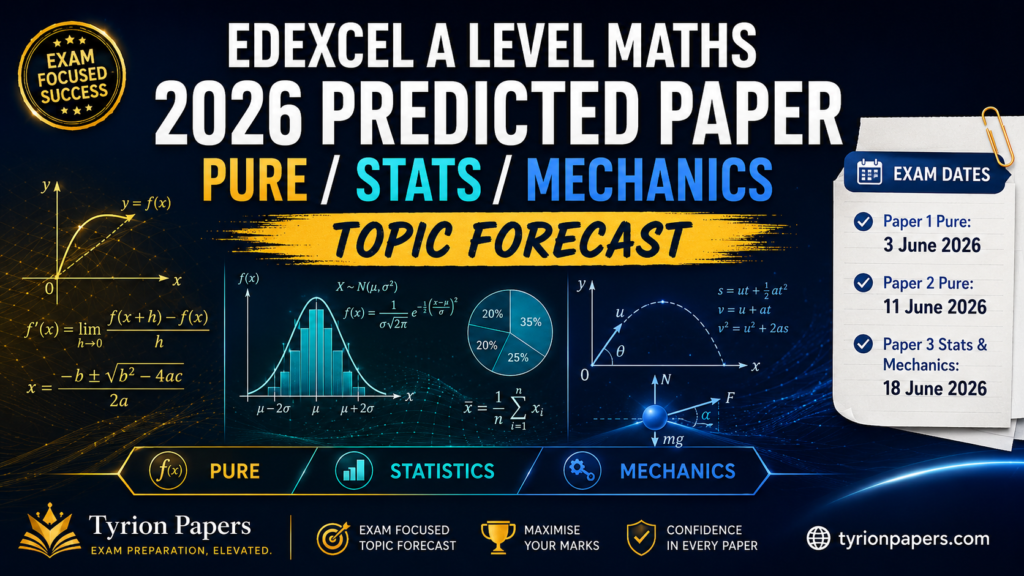 edexcel a level maths predicted topics